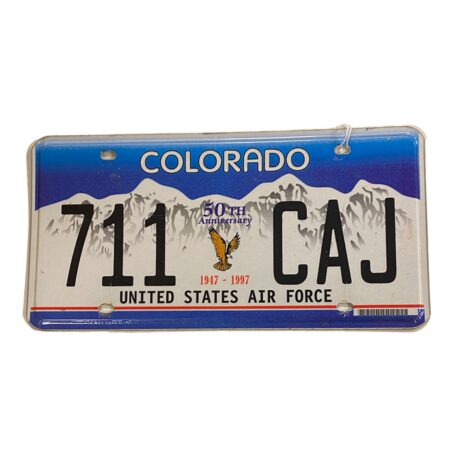 Colorado United States Air Force Kentekenplaat - Origineel | The Dutch Pickers