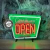 Come In We're Open Neon Verlichting 40 x 33 cm - Groen/Rood | Real Neon Art