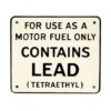 Contains Lead (Sm) Bordje Voor Benzinepomp 18 x 15