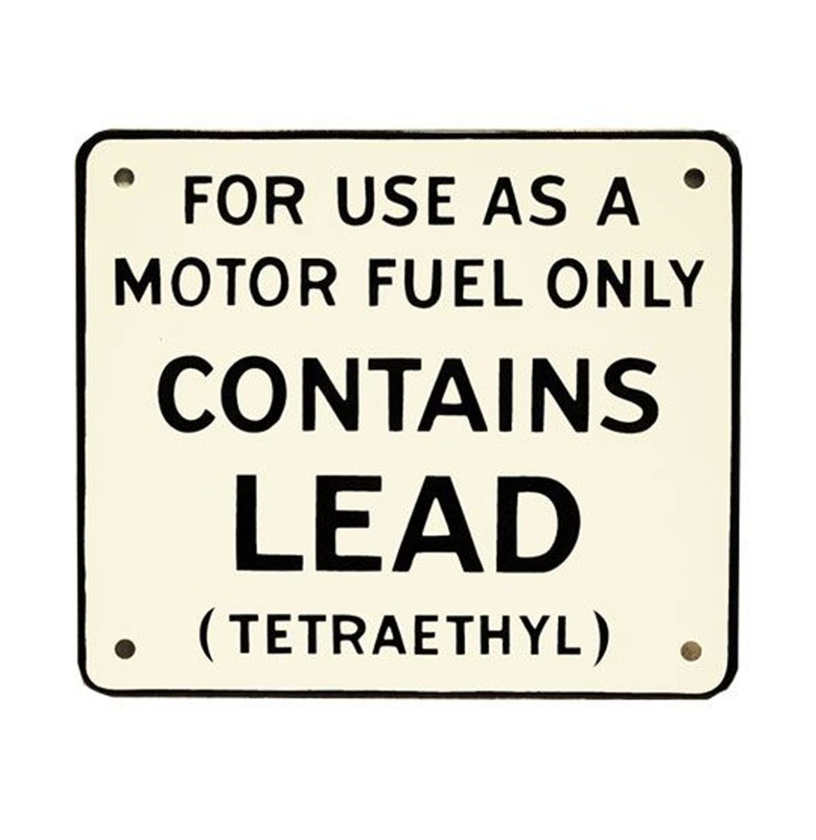 Contains Lead (Sm) Bordje Voor Benzinepomp 18 x 15