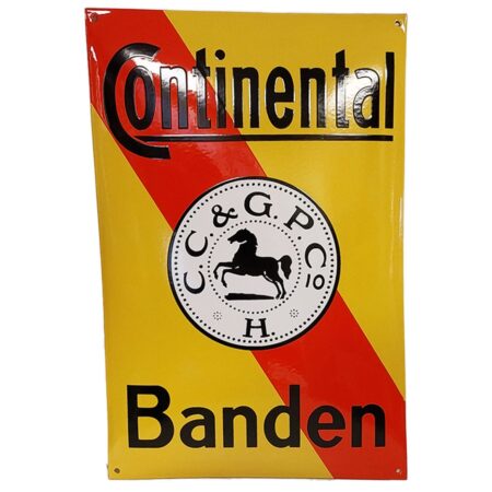 Continental Banden Emaille Bord - 60 x 40cm | Fiftiesstore