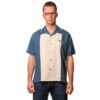 Contrast Crown Button Up Shirt Blue -S | 29% korting | Steady Clothing