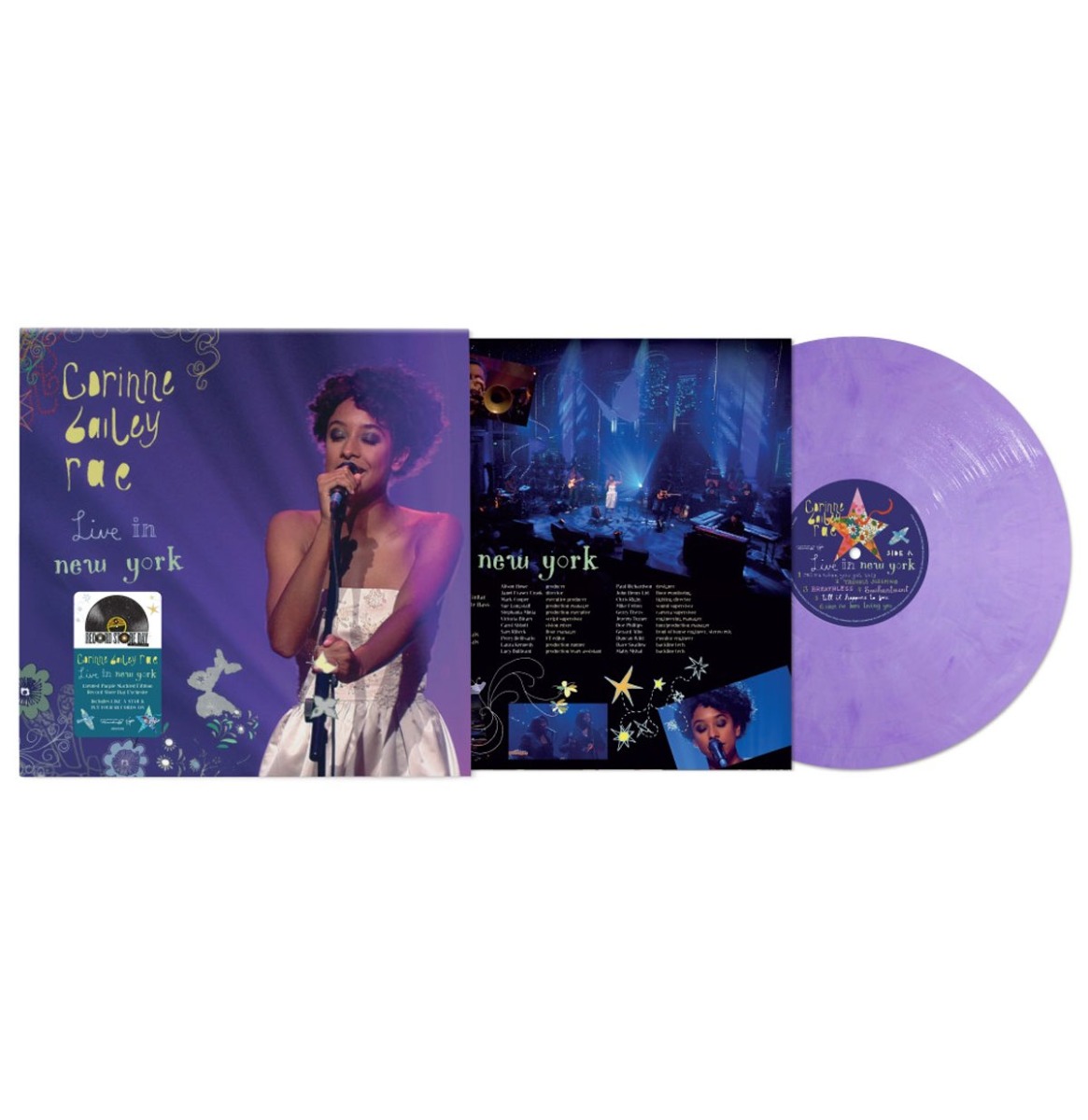 Corinne Bailey Rae - Live In New York (Paars & Wit Vinyl) (Record Store Day 2026) (LP) | Fiftiesstore