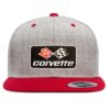 Corvette C3 Patch Premium Snapback Pet - Heather Grijs Rood | Chevrolet