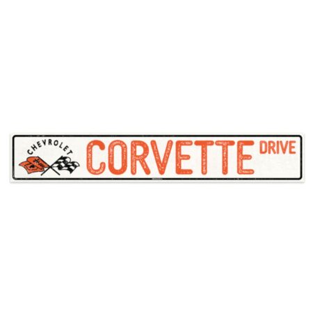 Corvette Drive Bord - Metalen Wandbord met Relief 91