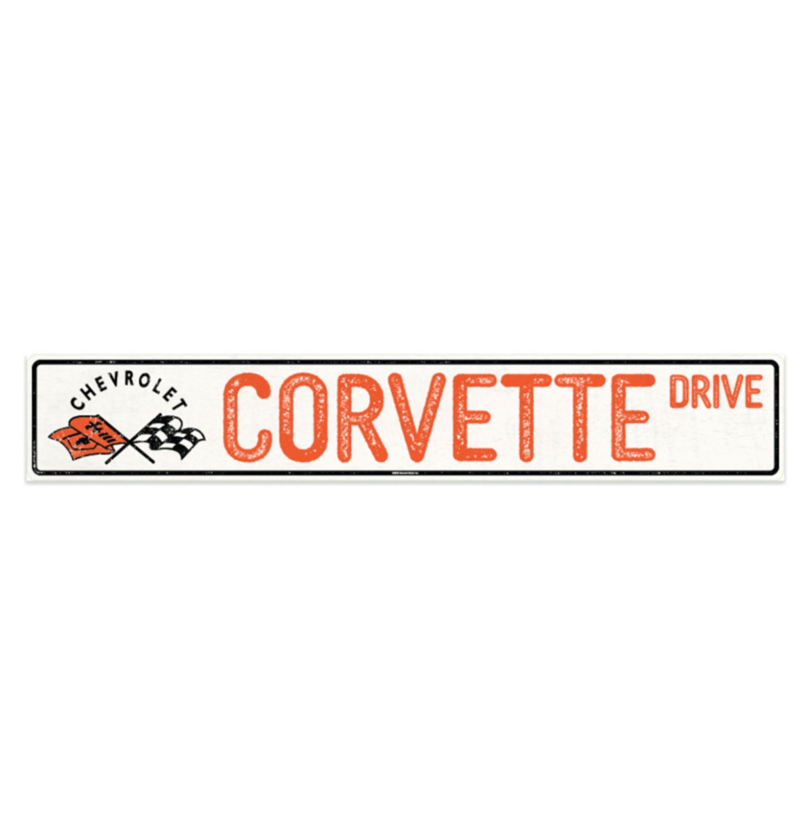 Corvette Drive Bord - Metalen Wandbord met Relief 91