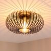 Cosmos - LED Plafondlamp - Dimbaar - E27 Fitting - Zwart met Goud | HOFTRONIC