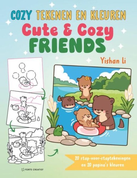 Cozy Tekenen En Kleuren - Cute & Cozy Friends |