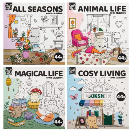 Craft ID Kleurboek cute&comfy 20x20cm | Craft ID