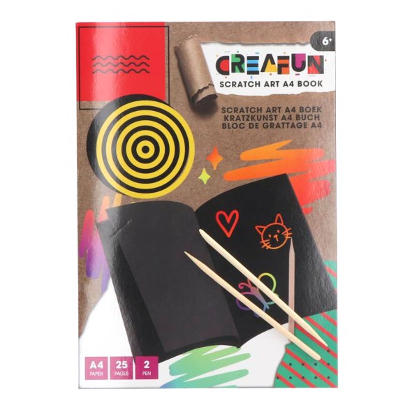 Creafun Kraskarton 25 Pagina's A4 In Boek | Creafun