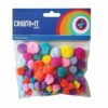 Create-It Pompoms Bright Mix 75 Stuks | Create it!