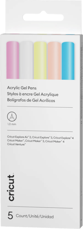 Cricut Explore/Maker Acrylgelpennen 5-pack 1.0mm