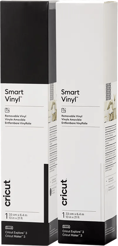 Cricut Smart Vinyl Verwijderbaar 33x640 Zwart en Wit Duo Pack