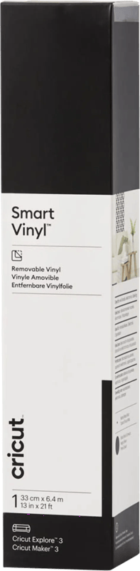 Cricut Smart Vinyl Verwijderbaar 33x640 Zwart