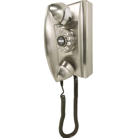 Crosley 302 Wandtelefoon - Geborsteld Chroom | Crosley