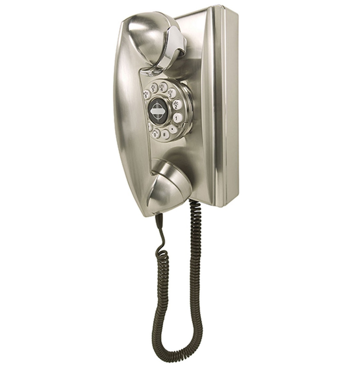 Crosley 302 Wandtelefoon - Geborsteld Chroom | Crosley
