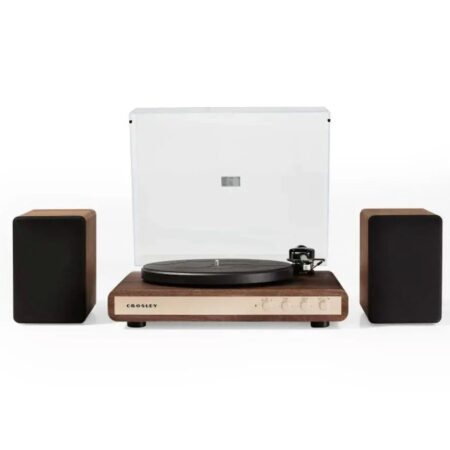 Crosley C65 Platenspeler met Speakers - Walnoot | Crosley