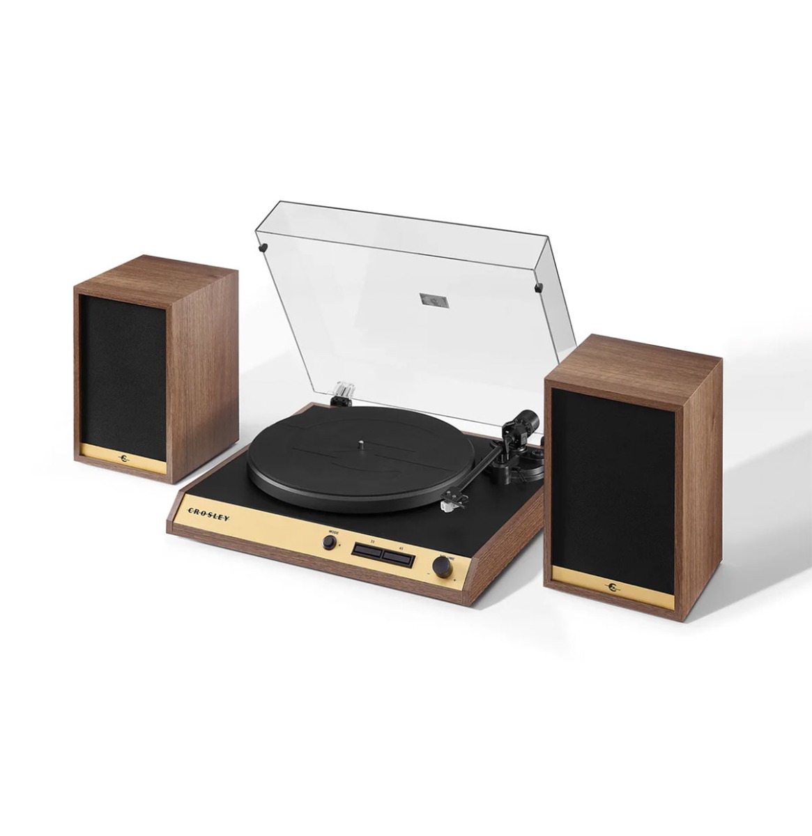 Crosley C72 Platenspeler met Speakers - Walnoot | Crosley