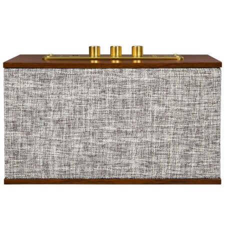 Crosley CR3110A-GY Octave Mid-Century Bluetooth-luidspreker met USB-telefoonoplader - grijs | Crosley