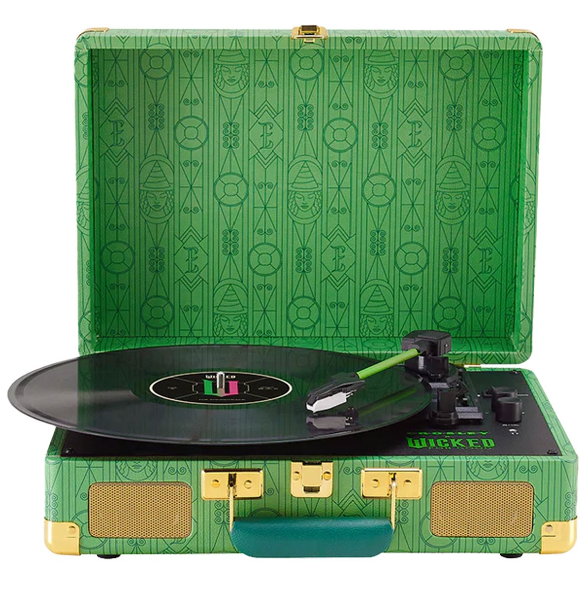 Crosley Cruiser Plus Platenspeler Met Bluetooth In/Uit - Wicked For Good Ehaba Smaragd Groen (Cynthia Erivo) Editie | Crosley