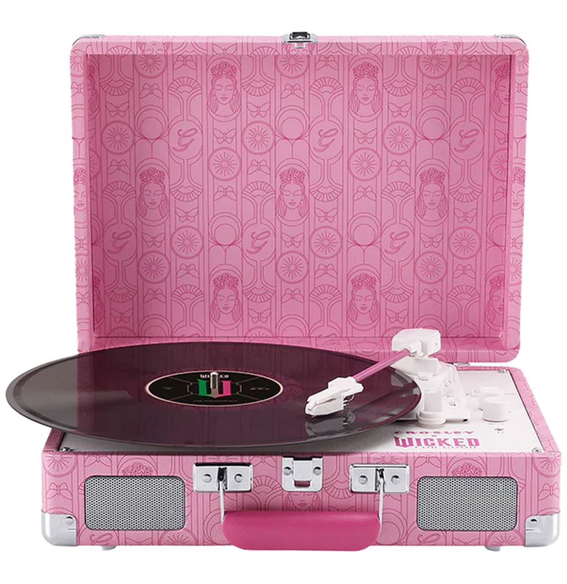 Crosley Cruiser Plus Platenspeler Met Bluetooth In/Uit - Wicked For Good Glinda (Ariana Grande) Editie | Crosley