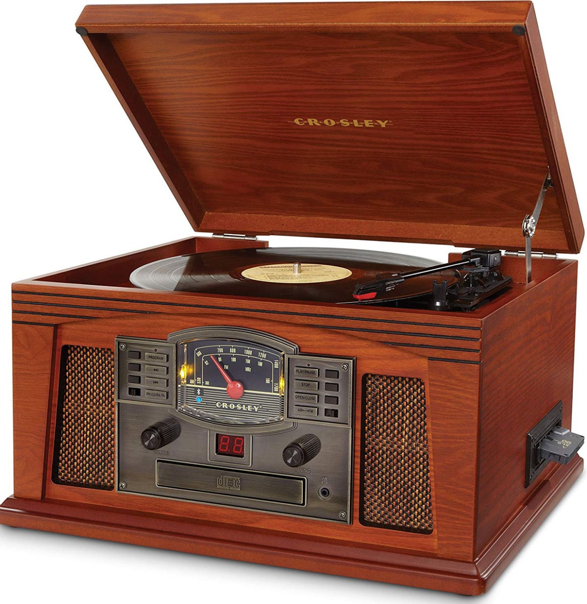 Crosley Lancaster - Entertainment Center - Paprika Kleur | Crosley