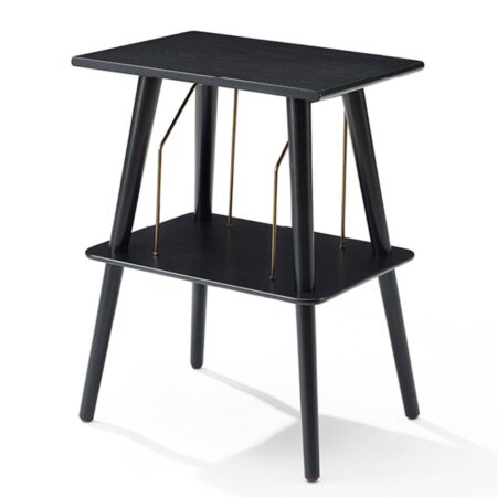 Crosley Manchester Platenspeler Meubel Met Platen Opslagruimte - Zwart | Crosley