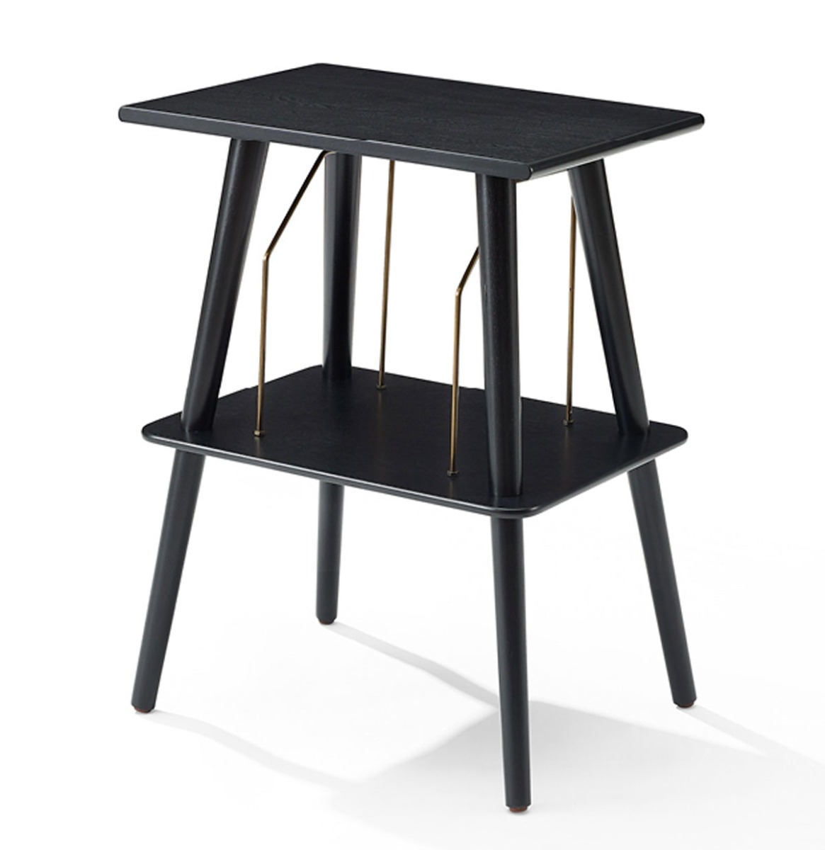 Crosley Manchester Platenspeler Meubel Met Platen Opslagruimte - Zwart | Crosley