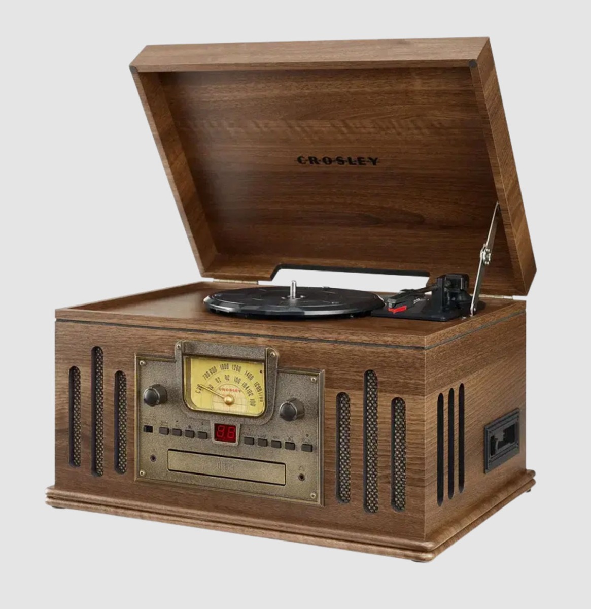 Crosley Musician 8-in-1 Entertainment System - Walnoot | Crosley