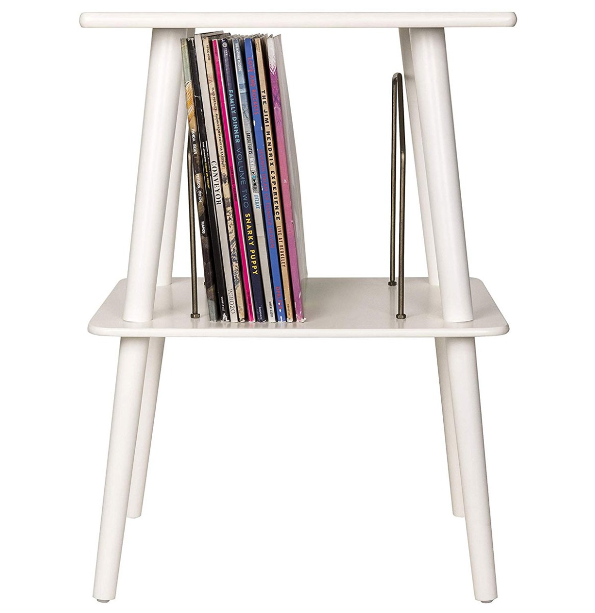 Crosley ST66-WH Manchester Platenspeler Meubel Platen Opslag Vak - Wit | Crosley