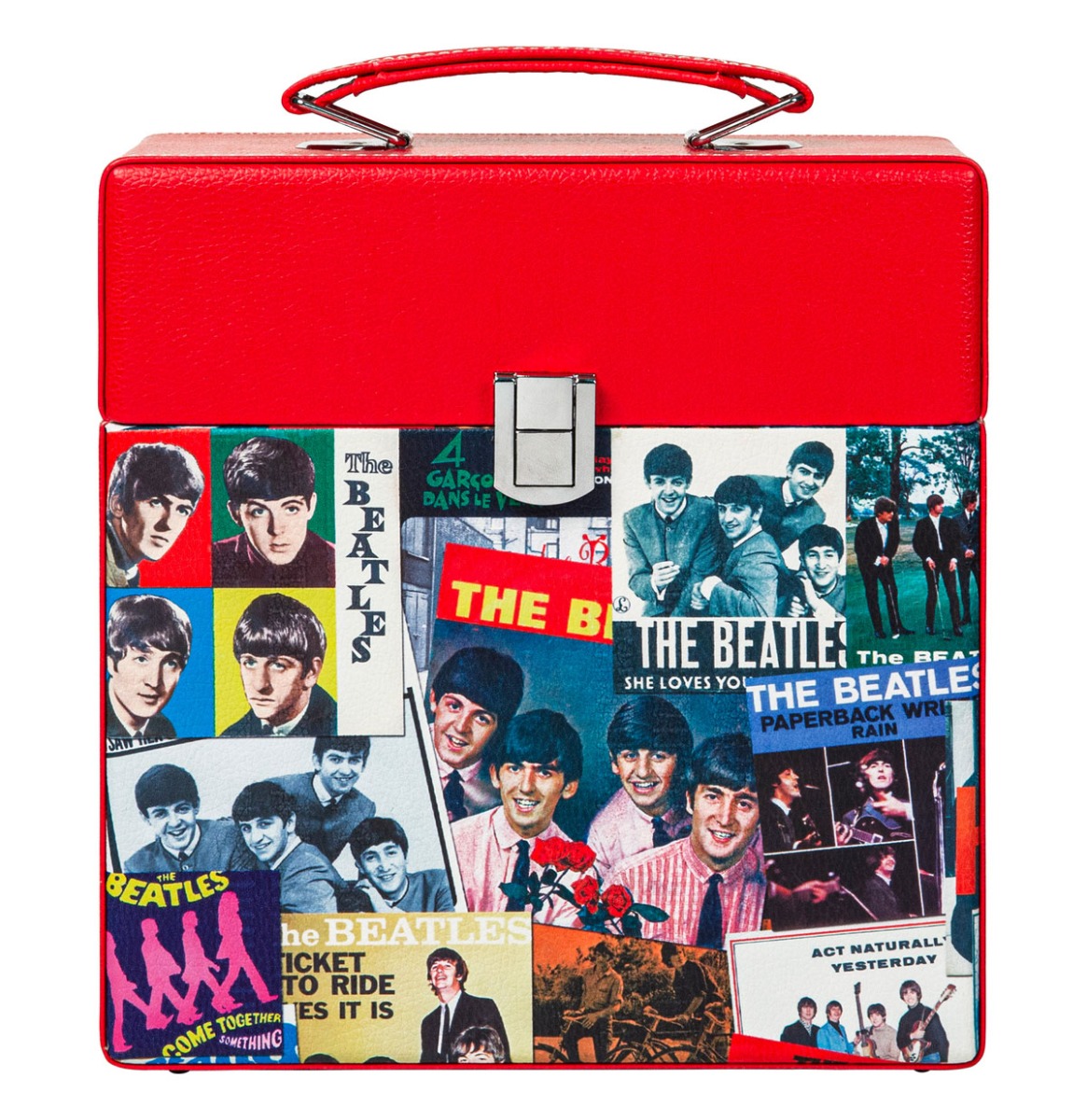 Crosley Singles Opslag Koffer - The Beatles Rood (LP) | Crosley