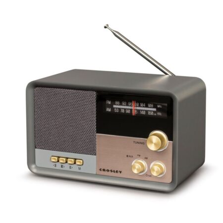 Crosley Tribute AM/FM Radio Met Bluetooth - Charcoal | Crosley