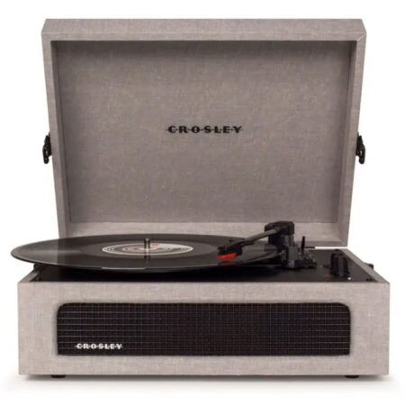 Crosley Voyager Draagbare Retro Platenspeler - Grijs - BLUETOOTH IN/OUT | Crosley