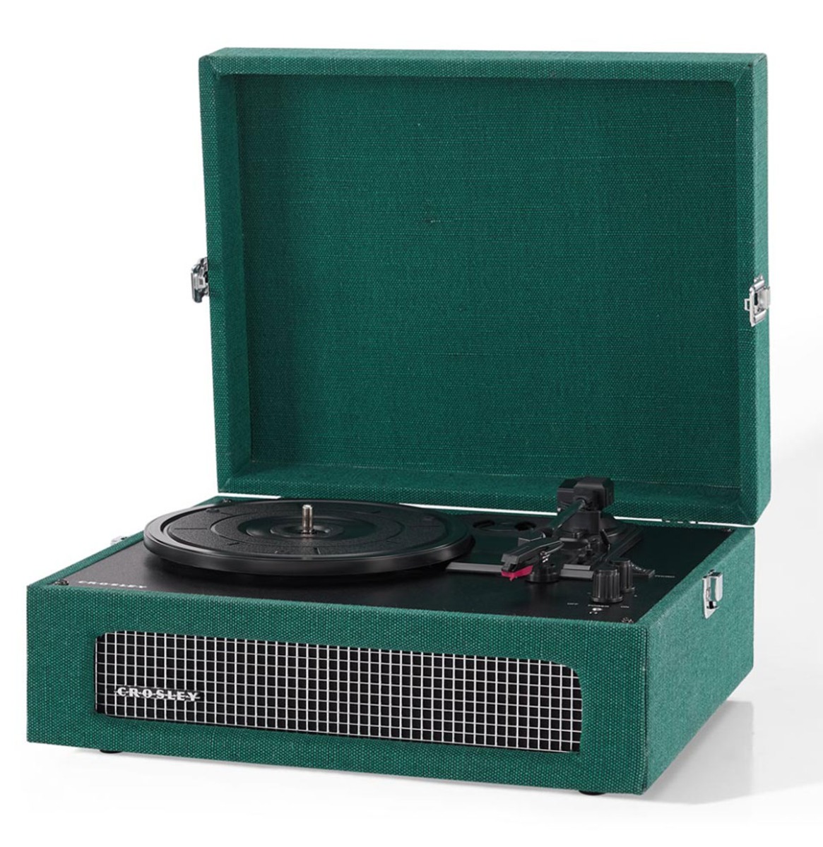 Crosley Voyager Portable Retro Platenspeler - Dark Aegean BLUETOOTH IN (B-STOCK) | 25% korting | Crosley