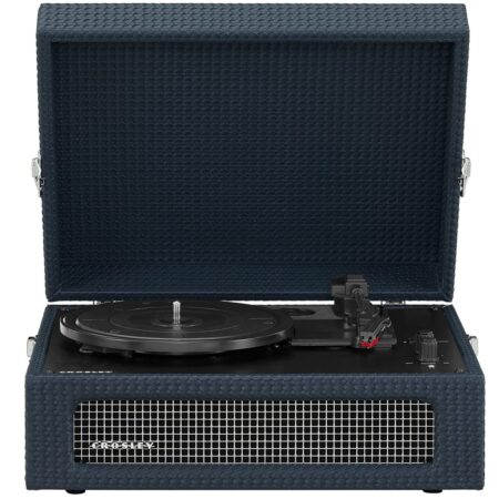 Crosley Voyager Portable Retro Platenspeler - Navy BLUETOOTH IN/OUT | Crosley