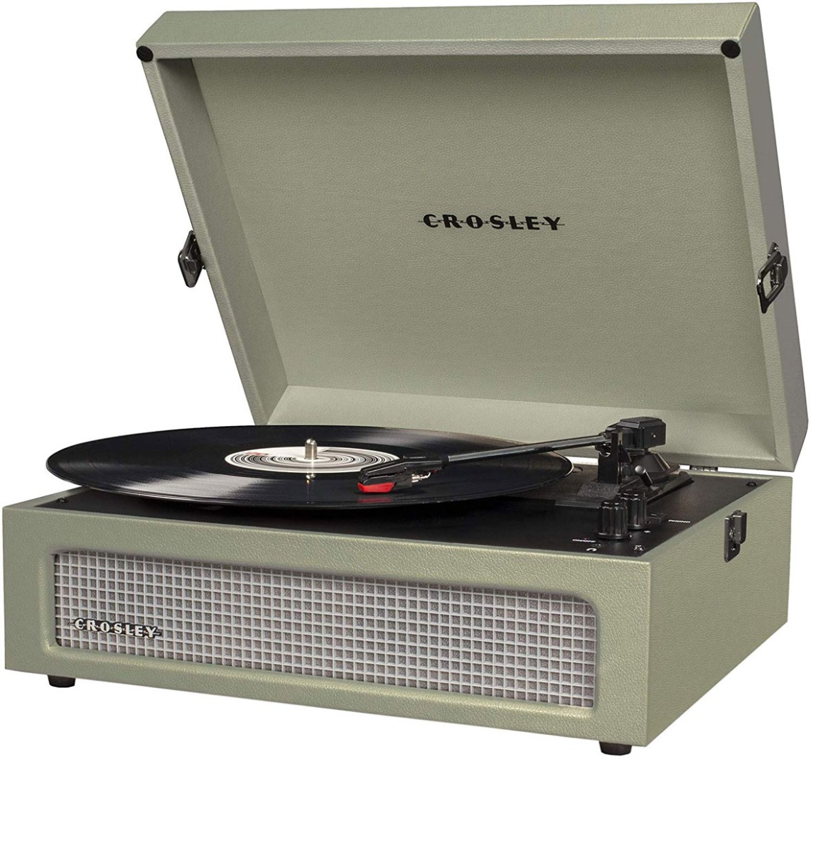 Crosley Voyager Portable Retro Platenspeler - Sage BLUETOOTH IN/OUT | Crosley