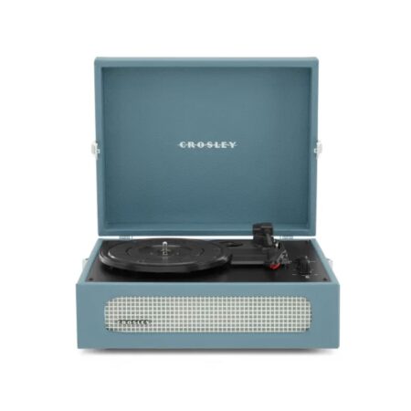 Crosley Voyager Portable Retro Platenspeler - Washed Blue BLUETOOTH IN/OUT | Crosley