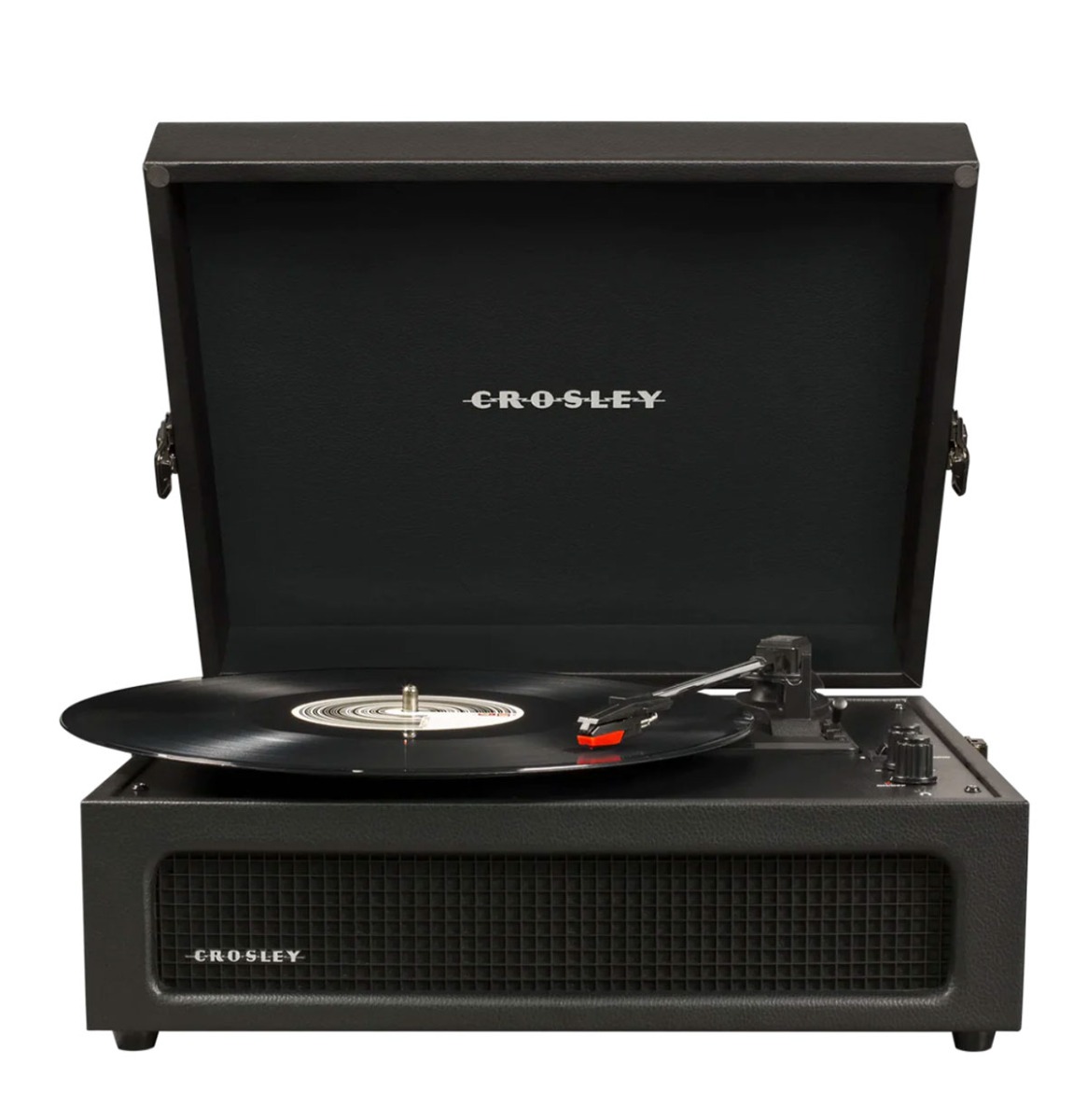 Crosley Voyager Portable Retro Platenspeler - Zwart BLUETOOTH IN (B-STOCK) | 25% korting | Crosley