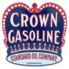 Crown Gasoline Stalen Bord Met Relief - 44 x 44cm | Fiftiesstore