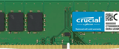 Crucial 16GB (1x 16GB) DDR4 DIMM 3200MHz CL22 XMP