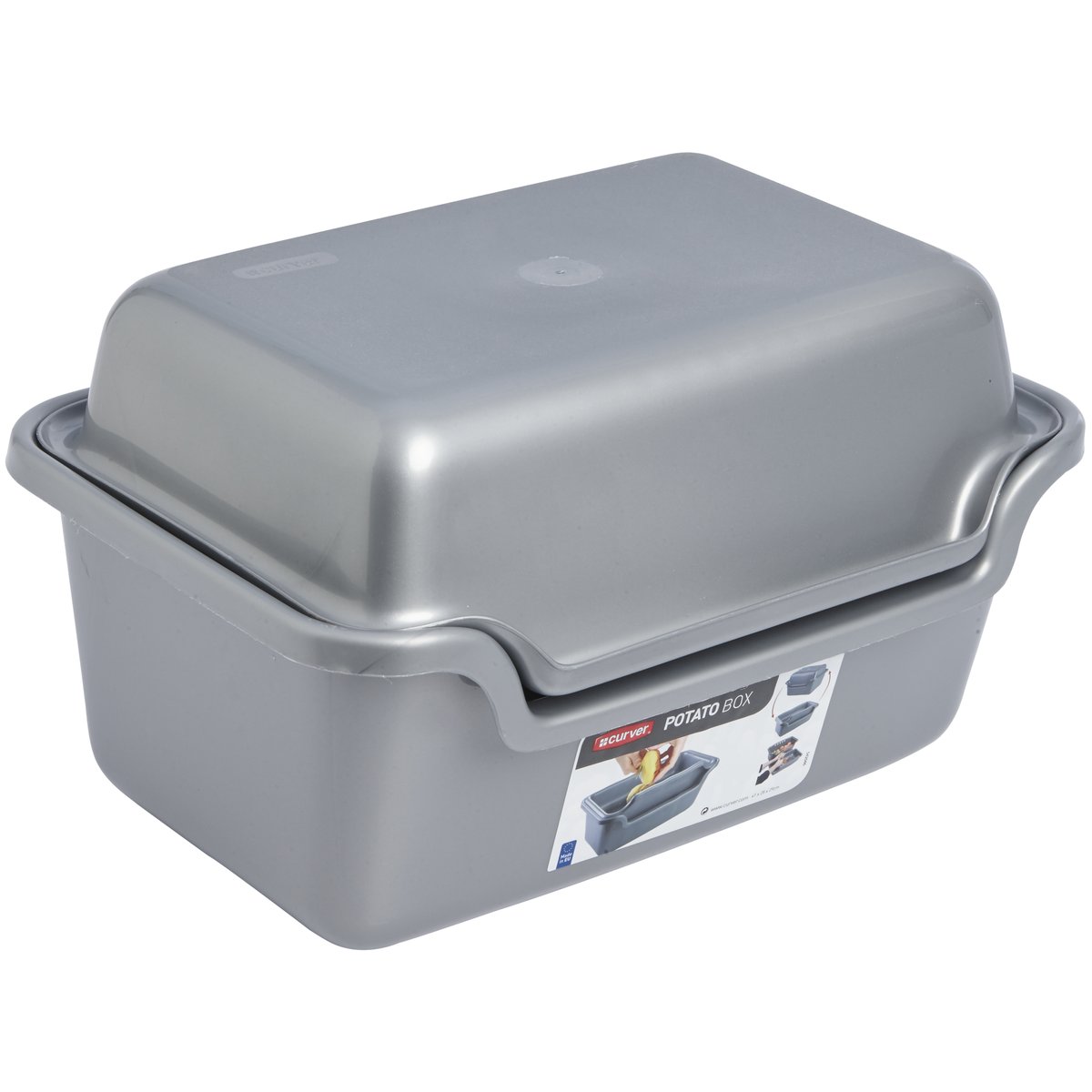 Curver aardappel schilbak 2-delig zilver | Curver