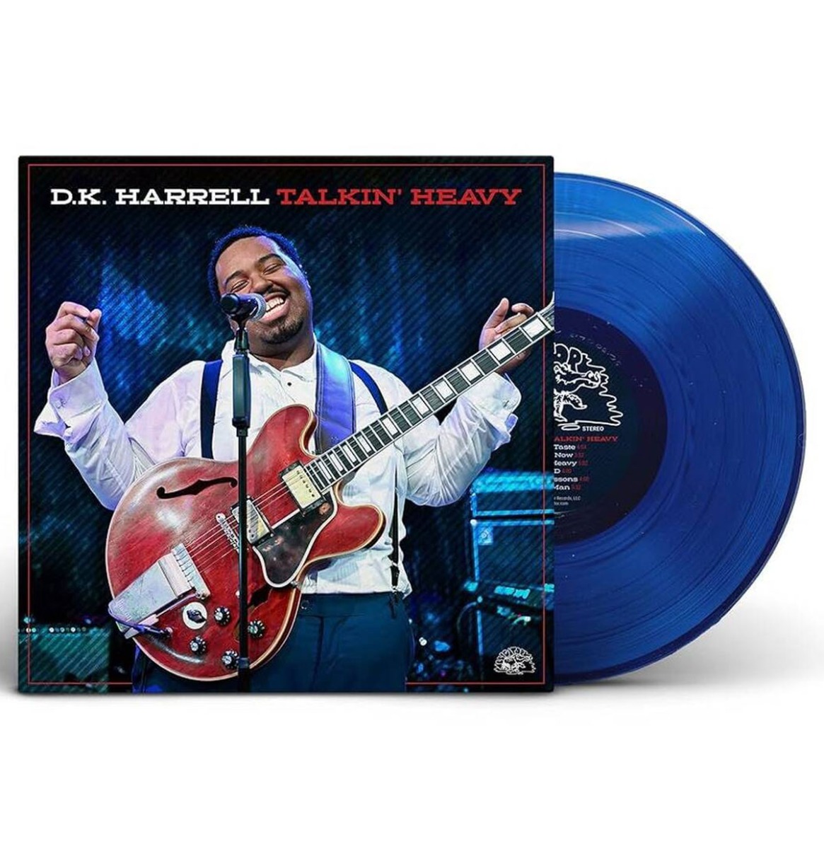 D.K. Harrell - Talkin' Heavy (Doorzichtig Blauw Vinyl) (LP) | Fiftiesstore