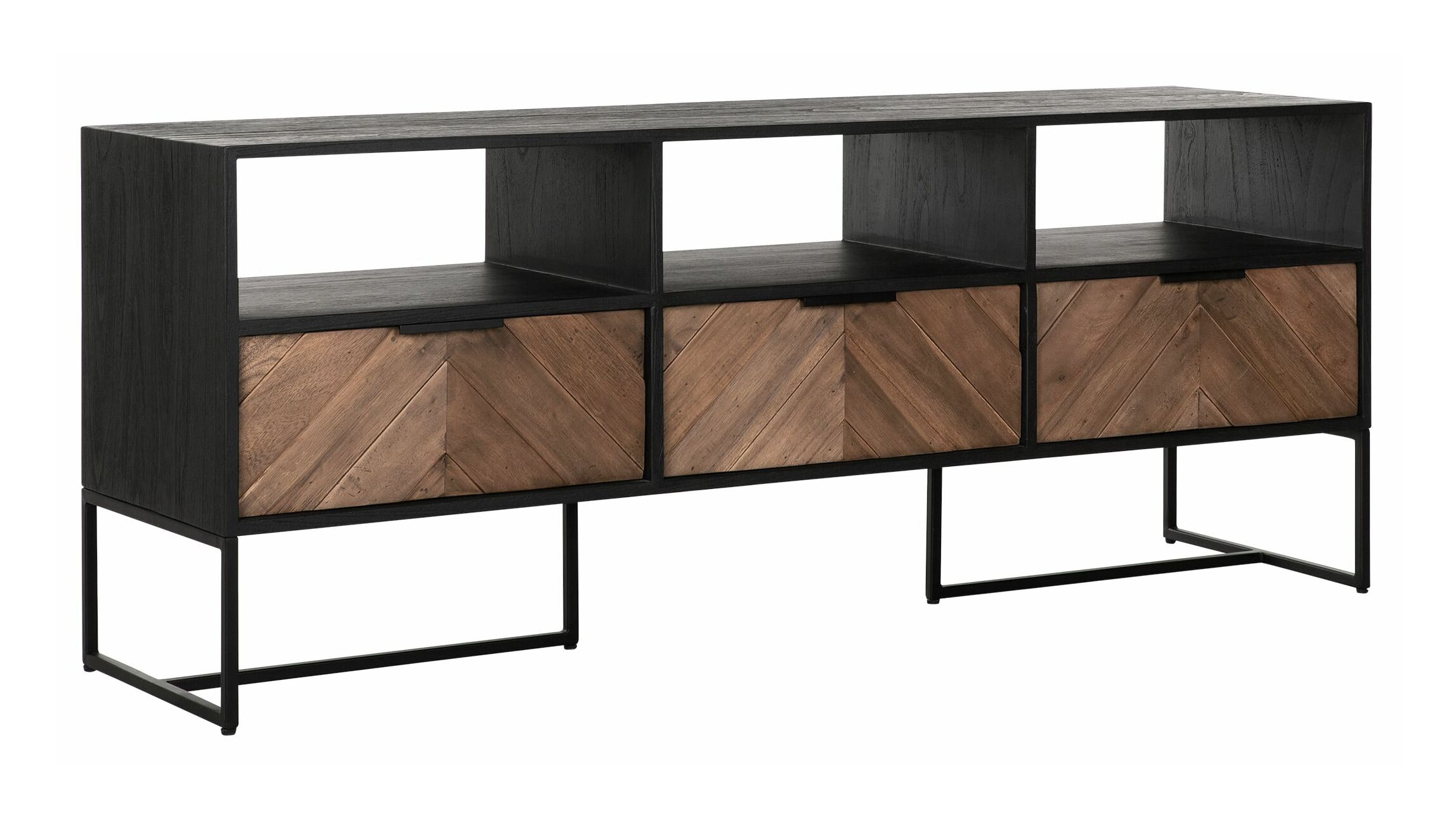 DTP Home TV-meubel 'Criss Cross' Hout en staal