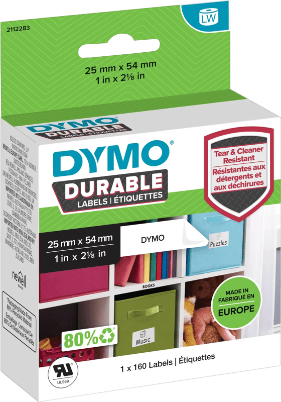 DYMO Duurzame LabelWriter Etiket 25x54mm 160 stuks