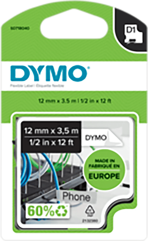 DYMO Flexible Nylon 12mm x 3