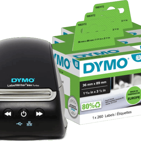 DYMO LabelWriter 550 Turbo + 3 extra labels