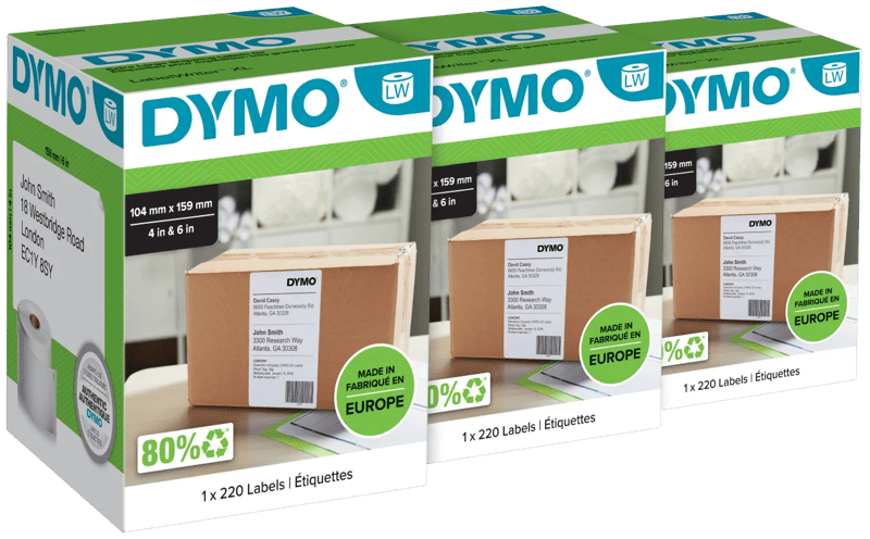 DYMO LabelWriter Extra Grote Etiketten 104 x 159 mm 3-pack