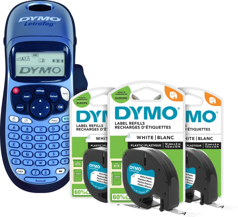 DYMO LetraTag LT-100H + 3 extra labels