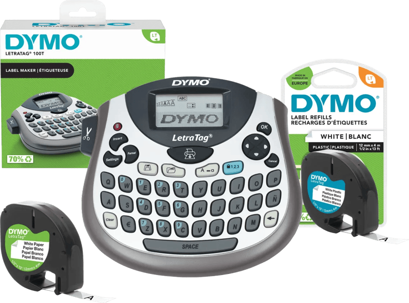 DYMO LetraTag LT-100T Labelprinter Qwerty + 1 extra label