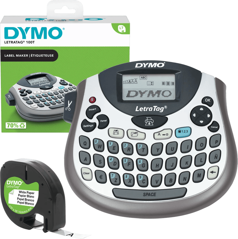 DYMO LetraTag LT-100T Labelprinter Qwerty + tape